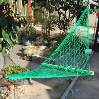 260cm*80cm Comfortable Cotton Nylon Rope Swing Double Hammoc