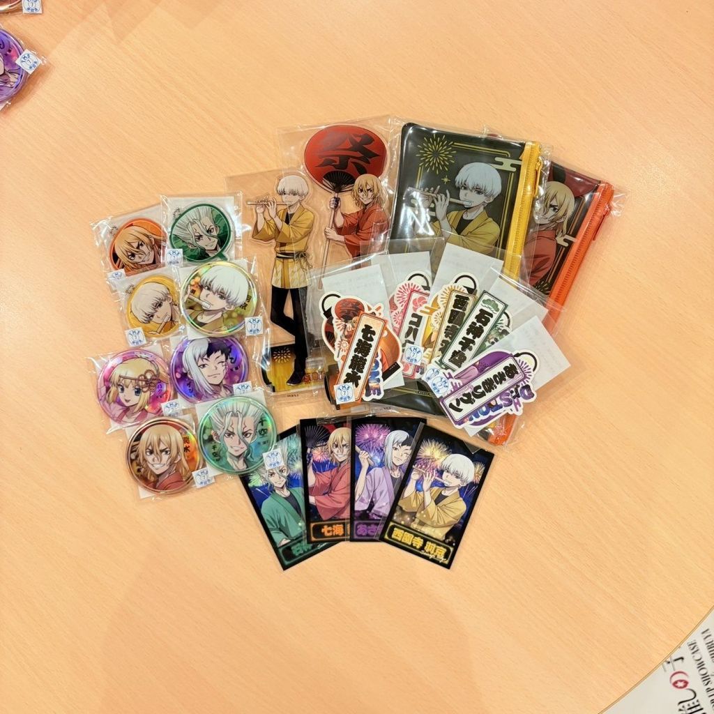 石紀元夏日祭限定抽賞吧唧徽章立牌掛畫掛件筆袋千空淺霧幻日版正