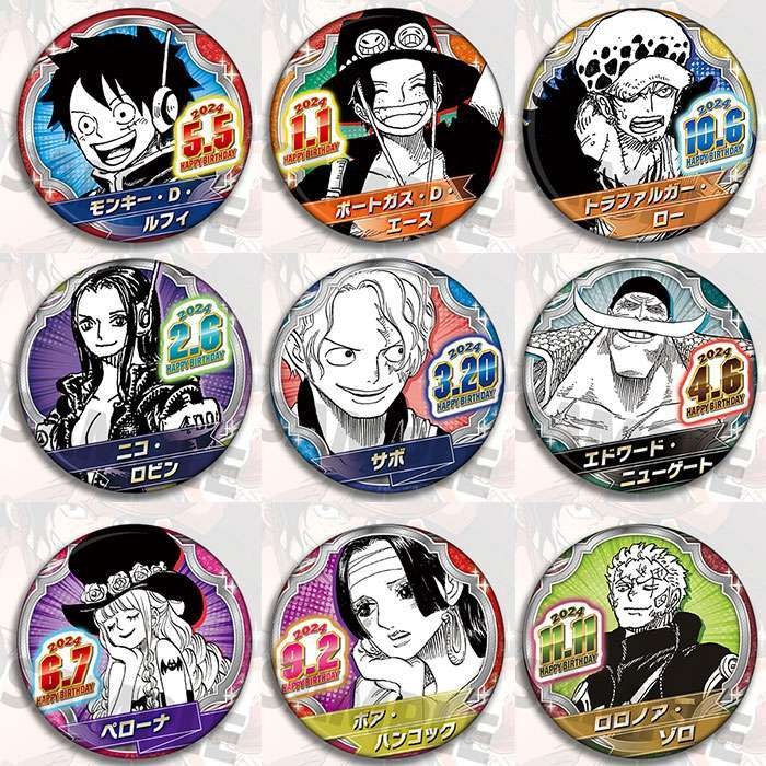💕臺灣出貨 海賊王吧唧 海賊王 動漫週邊生日國産吧唧掛件徽章羅路飛艾斯索隆胸章針掛飾