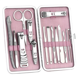 Nail Clipper Set Professional 15 Pcs Manicure Pedicure Set E