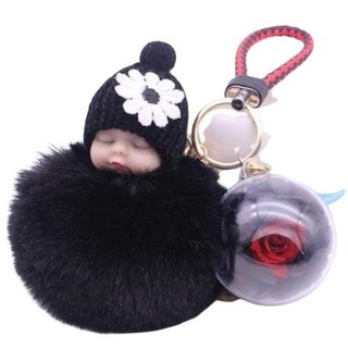Douyin same pendant couple ins net red sleeping doll car key