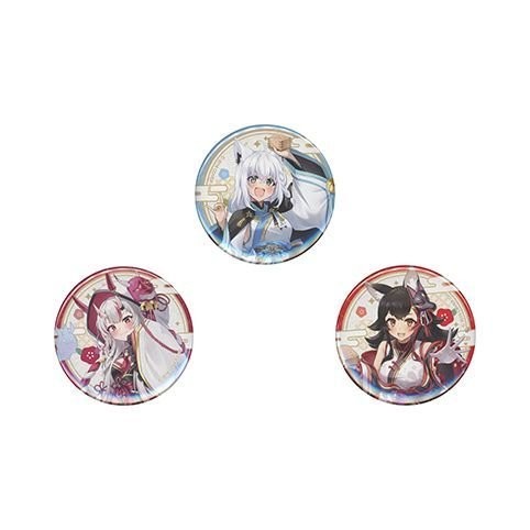 『hololive』百鬼綾目 百鬼綾目週邊 hoholive 週邊 白上吹雪 百鬼綾目 大神澪徽章吧唧 OB6K