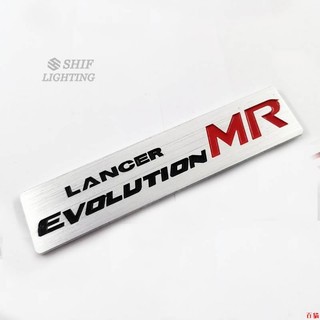 精品🏉Metal Lancer Evolution Mr Logo 汽車裝飾標誌徽章貼紙貼花替換三菱