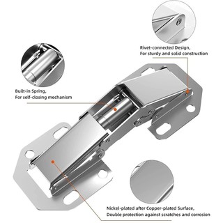2pcs Cabinet Hinges 90 Degree Hydraulic Soft Close Concealed