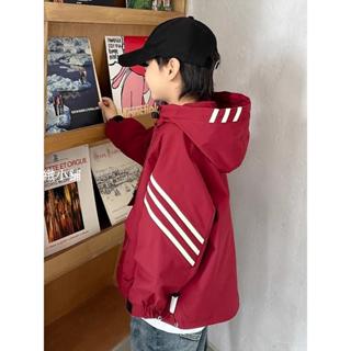 Chic精緻小鋪 男童衝鋒衣 春秋新款外套 韓版兒童外套 春裝風衣夾克 男孩連帽上衣 防風 兒童衝鋒衣 中大童外套 中小