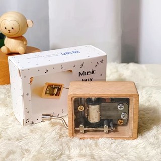 音樂盒 [手搖音樂盒]手工木製手搖解壓轉動音樂盒木質精緻交換禮物