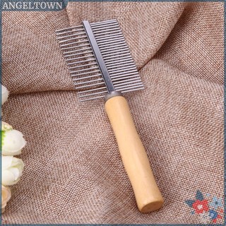 Wooden Handle Pet Comb Dog Cat Combs Hair Rake Comb Pet Groo