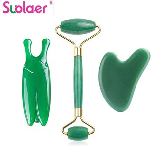 3pcs/set Face Spa Massager Roller Nose Gua Sha Scraper Face
