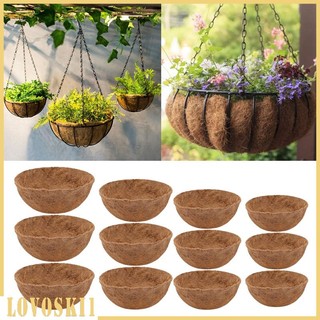 Round Coco Liners for Plants Hanging Vegetables Outdoor Coir