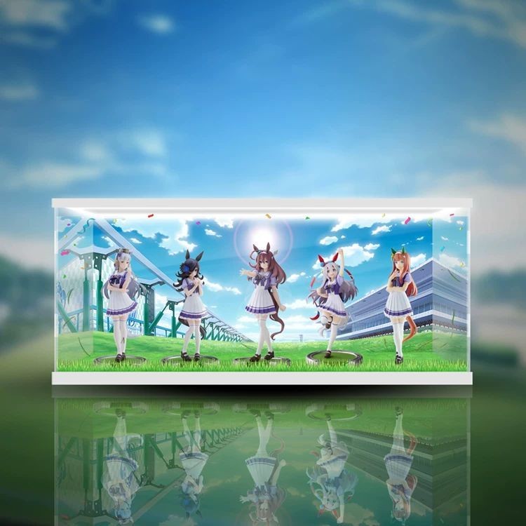 【盒子行動】 Pretty Derby 賽馬娘 眼鏡廠 景品 亞克力收納 五人款手辦展示盒