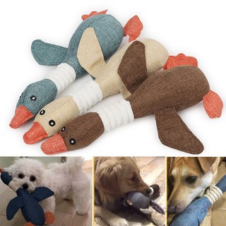 Squeaky Dog Toy Wild Goose Shape Bite-resistant Durable Chew
