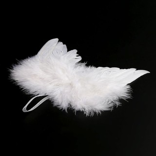 Newborn Baby Boy Girl White Angel Wings Photo Props Cute Pho