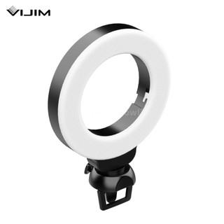 VIJIM CL06 Mini 4 Inch LED Ring Light Clip-on Laptop Video C