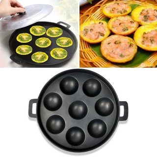 8-hole Non-Stick Cast Iron Cake Mold - Convenient 8-Hole Cak