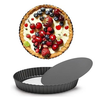 Tart pan (5/8/10/12 inch) tall pie dish removable pie base m