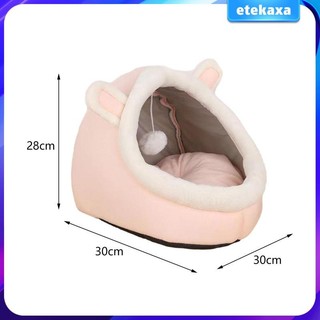 Cat Bed Cave House Tents Self Warming Kitten Nest Anti Slip