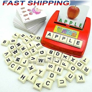 Kids English Word Learning Machine Puzzle Toy Letters Card S