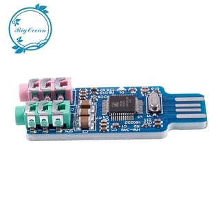 Free driver USB Sound Card CM108 USB Sound Card Chip Blue