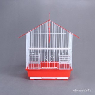 臺灣出貨·達洋鳥籠子八哥籠虎皮牡丹鸚鵡鳥籠簡約金屬小型鳥窩寵物籠