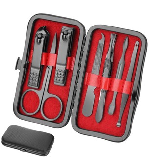 Manicure Set-Travel Nail Clippers Pedicure Set-Portable 8 In