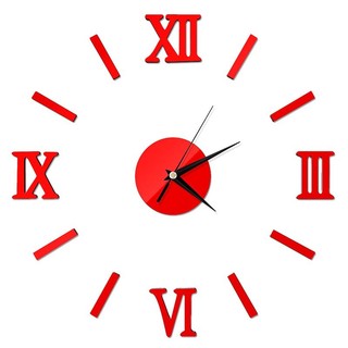 3D Wall Clock Mirror Clock/DIY Creative Acrylic Wall Sticker