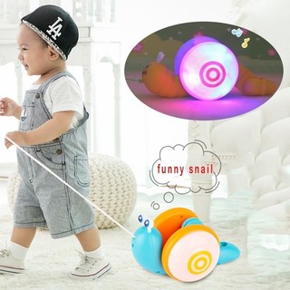 Children Drawstring Drag Snail Creative Toy Drawstring Light