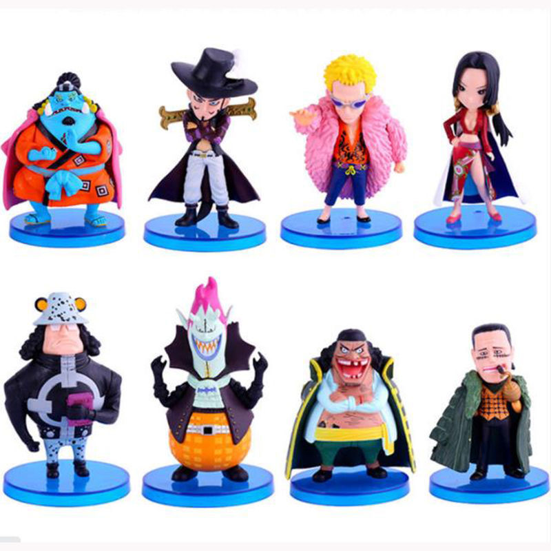 ⚡臺灣熱銷⚡超萌Q版海賊王七武海帝甚平小唐鷹眼巴索羅米熊蛋糕裝飾手辦航海王 路飛/交換禮物/驚喜禮物