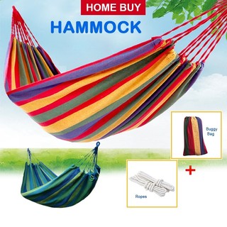 Hammock Outdoor 2 Person Camping Swing Canvas Hanging Hammoc
