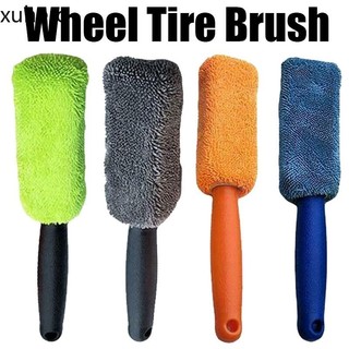 Car Microfiber Tire Brush Wheel Rim Wash Cleaner Soft Microf