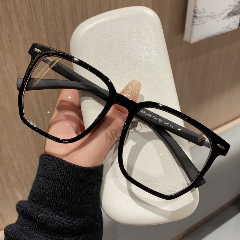 💕超輕近視眼鏡💕大框近視眼鏡 男女近視眼鏡 可配度數近視眼鏡 素顔近視眼鏡 顯臉小近視眼鏡 粗邊黑框近視眼鏡 近視鏡