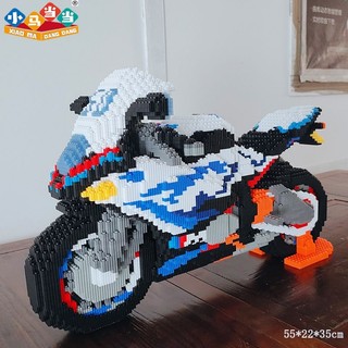 臺灣出貨🔥 積木機車 積木摩托 相容積木 雙R摩託車大型機車拚裝模型相容樂高積木兒童益智玩具生日男禮物