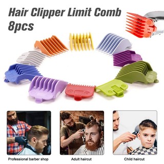 8PCS Universal Hair Clipper Limit Comb Hair Clipper Guide Co