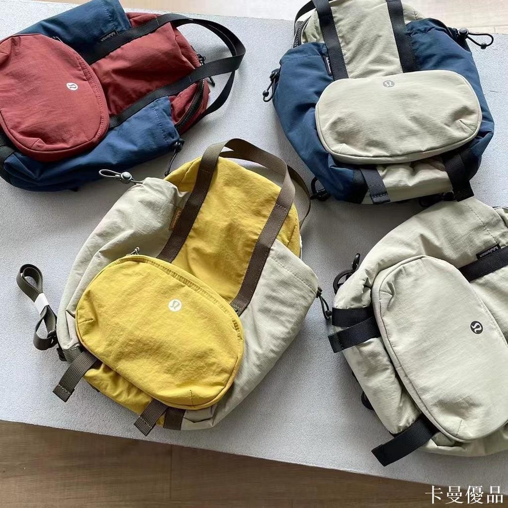 卡曼_露露樂檬lululemon健身包 女士夏季防水雙肩包 背包運動休閑瑜伽