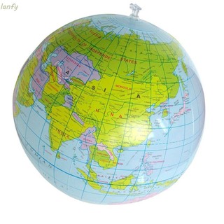 Blow Up Globe Durable Toys Inflatable Earth Beach Ball 16 In