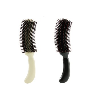 Boar Bristle S type hair comb，Wet and Dry for all Hair Types
