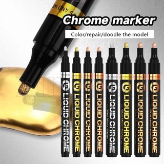2/3MM High-gloss Mirror Chrome-plated Marker / Gold Reflecti
