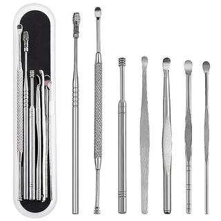 9Pcs/Set Ear Wax Removal Picker Kit/Stainless Steel Earpick