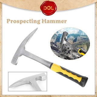 Prospecting Hammer High Carbon Steel Rock Pick Hammer With P