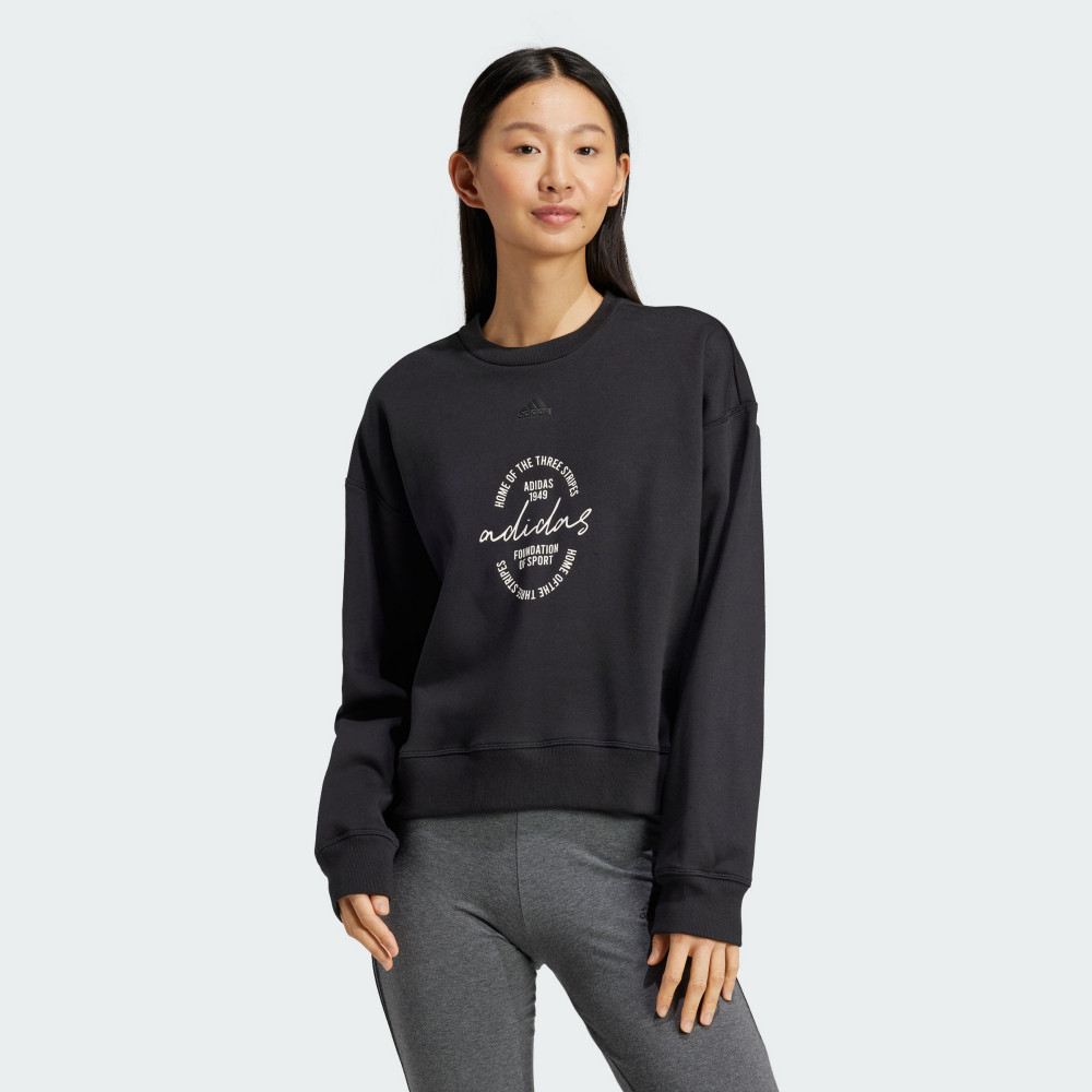 adidas 長袖上衣 大學T 抓絨 女 IY1458 官方直營