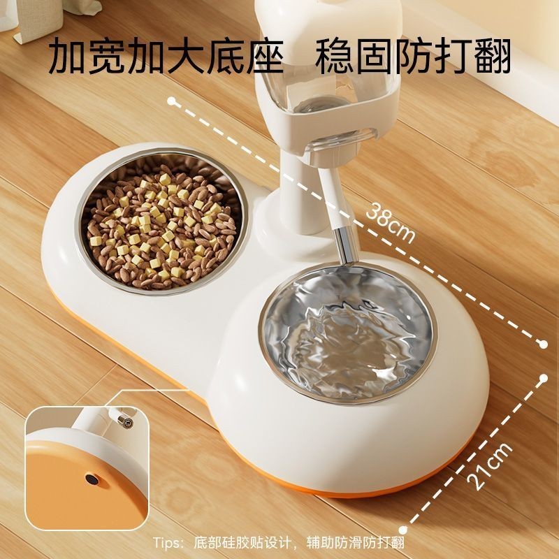 🌸立式喝水器狗狗立式飲水器不濕嘴餵食碗喝水壺寵物狗碗貓碗 飲水機 寵物食盆 寵物碗 貓咪飲水機 掛式狗狗喝水器