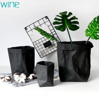 Washable Multifunction Kraft Paper Bag Plant Flowers Pots Ho