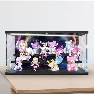 桃園出貨🔥場景展示盒 展示架 收納盒 壓克力展示盒 燈光展示盒rolife若來nanci囡茜的夢系列盲盒亞克力防塵收納
