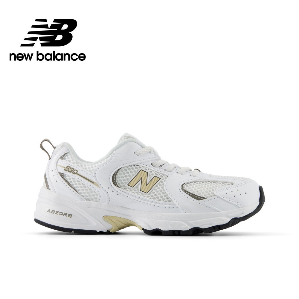 【New Balance】 NB 童鞋_中性_白黃色(4-8歲)_PZ530SO-W楦 530