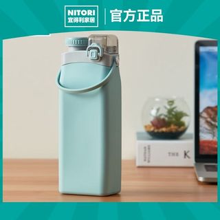 🚚NITORI宜得利家居旅遊外出戶外運動水壺可折疊便攜矽膠水杯