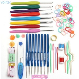 1 set Colorful Magic Knitting Tool Set Kit Hook Needle Set C