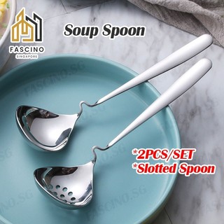 Soup Ladle Soup Spoon Colander Soup Big Head Round Spoon Hoo