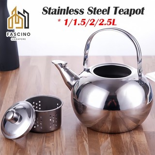 1L 2.5L Stainless Steel Teapot Tea Kettle Boiling Teakettle