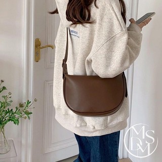 【MDMS】小包 馬鞍包 高級感 小眾百搭 小廢包 手提包 女包 時尚 休閒 復古 單肩包 斜挎包 餃子包 B162