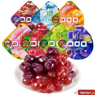 【桃園出貨】UHA悠哈果汁軟糖酷露露爆漿水果味夾心軟糖味覺糖零食糖果悠哈水果軟糖爆漿軟糖52g