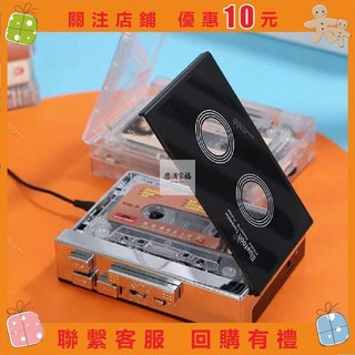 音質清晰不失真高端鋼琴黑磁帶機復古懷舊收音機自動翻面卡帶機立體聲隨身聽 卡帶播放器隨身聽6-24~~
